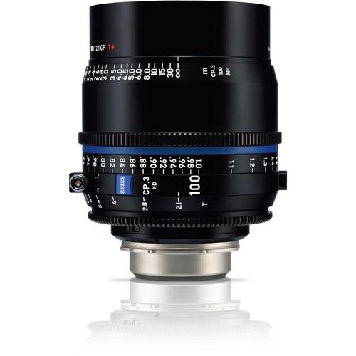 Zeiss CP.3 XD 100mm T2.1 Compact Prime Lens (PL Mount, Meters)