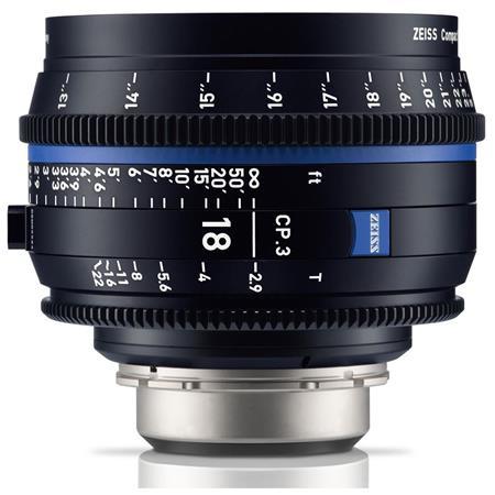 Zeiss CP.3 18mm T2.9 Compact Prime Lens (PL Mount, Meters)