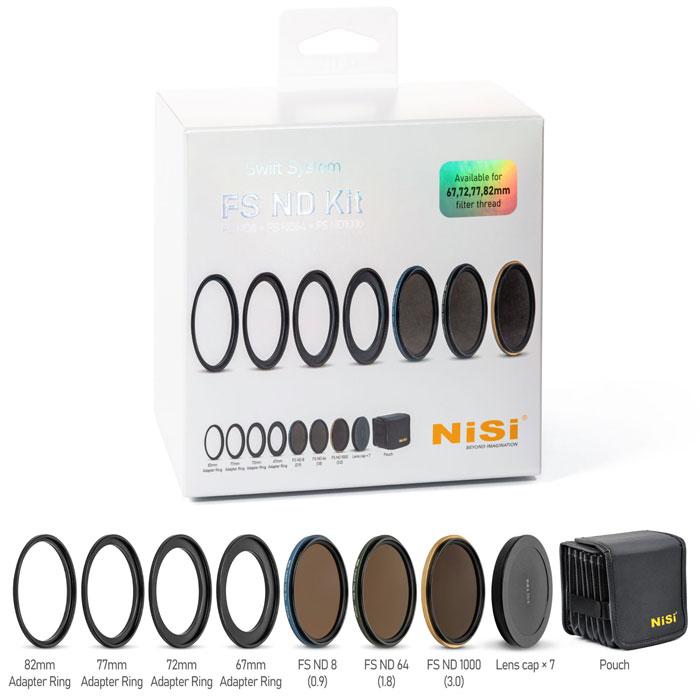 NISI Swift FS ND Filter Kit (8+64+1000) 67/72/77/82mm