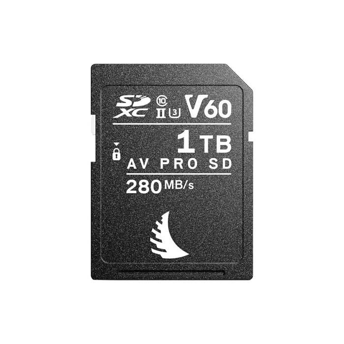 Angelbird AV PRO SD MK2 Card 1TB, UHS-II / V60 / U3 / Class 10, Read:280 MB/s Write:160 MB/s  4k