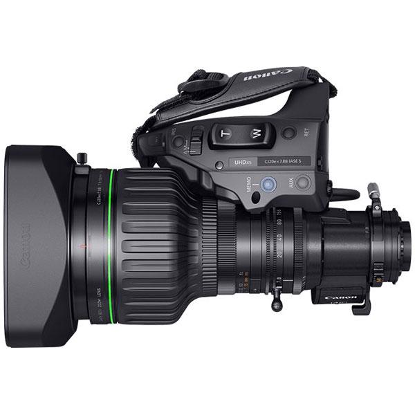 Canon 2/3-inch 4K broadcast lens with 20x zoom