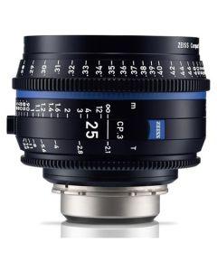 Zeiss CP.3 25mm T2.1 Compact Prime Lens (PL Mount, Meters)