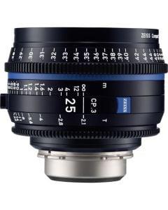 Zeiss CP.3 25mm T2.1 Compact Prime Lens (Canon EF Mount, Meters)