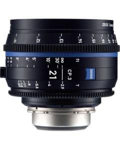 Zeiss CP.3 21mm T2.9 Compact Prime Lens (Canon EF Mount, Meters)