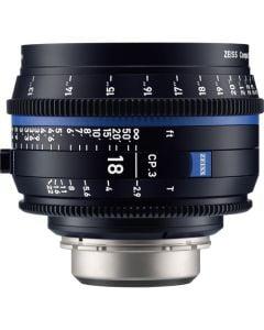 Zeiss CP.3 18mm T2.9 Compact Prime Lens (Canon EF Mount, Meters)