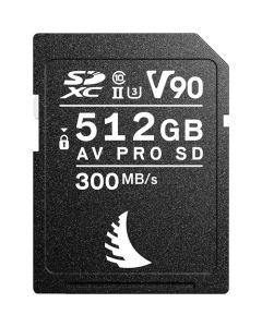 Angelbird AV PRO SD MK2 Card 512GB, UHS-II / A2 / V90 / U3 / Class 10, Read:300 MB/s Write:280 MB/s 4k