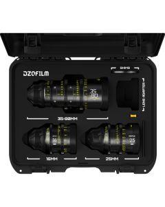 DZOFilm Y24 Educational Catta Ace 35-80mm + VESPID 16 & 25mm Lens Kit (PL Mount, Meter & Feet)