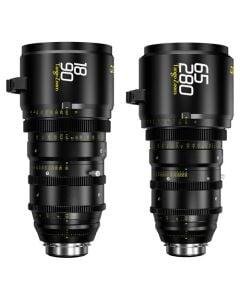 DZOFilm TANGO S35 18-90mm T2.9 & S35 65-280mm T2.9-T4 Zoom Lens Bundle (PL & EF Mounts, Meter)