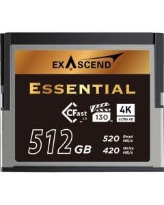 Exascend Essential CFast 2.0 Card, 512GB / Read: 550 MB/s, Write: 530 MB/s