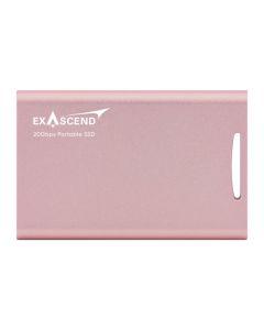 Exascend Element Portable SSD 4TB / Read:2000 MB/s, Write:2000 MB/s Rose Gold