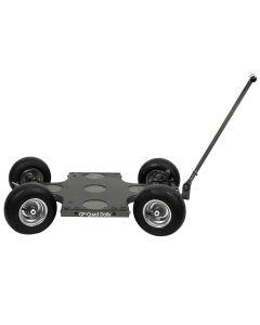 GFM Quad Dolly with combined steering, quick change pneumatic wheels and steering rod