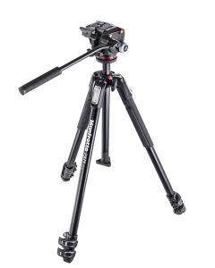 Manfrotto 190X aluminium 3-Section Tripod with XPRO Fluid Head (MK190X3-2W)