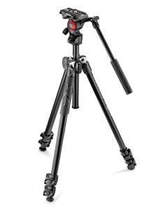 Manfrotto 290 light aluminium tripod with befree live fluid video head (MK290LTA3-V)