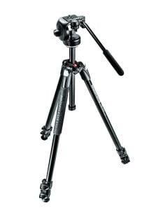 Manfrotto 290 Xtra Alu 3-Section Tripod Kit with 128RC Fluid Head (MK290XTA3-2W)