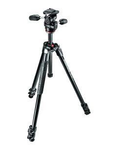 Manfrotto 290 Xtra Aluminium 3-Section Tripod with Head (MK290XTA3-3W)