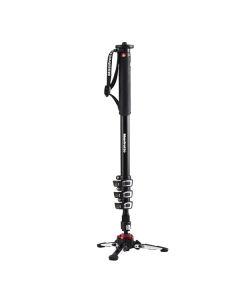 Manfrotto XPRO aluminium 4 section fluid video monopod, FLUIDTECH base (MVMXPROA4)