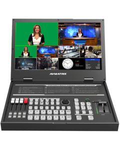 AVMATRIX PVS0615U Portable 6-Channel Switcher with USB Streaming & 15.6" Display