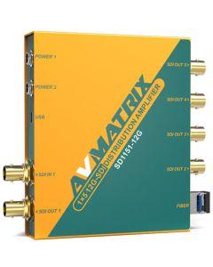 AVMATRIX SD1151-12G 12G-SDI 1x5 Reclocking Distribution Amplifier