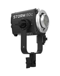 Aputure Storm 80C Point Source 80W Full Color RGBACL LED Light with Prolock Mini Mount