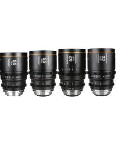 Venus Optics Laowa Nanomorph T2.9 1.5x LF Anamorphic 4-Lens Bundle (PL/EF Mount, Amber Flare)