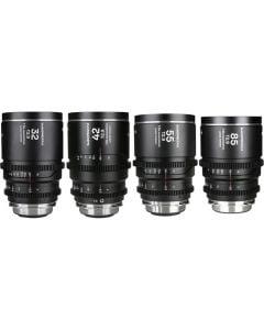 Venus Optics Laowa Nanomorph T2.9 1.5x LF Anamorphic 4-Lens Bundle (PL/EF Mount, Silver Flare)