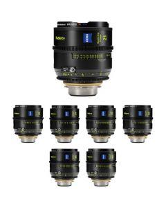 ZEISS Supreme Prime Radiance 7 Lens Kit of 21, 25, 29, 35, 50, 85 & 100mm (PL, Feet)