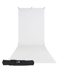 Westcott X-Drop Wrinkle-Resistant Backdrop Kit - High-Key White Sweep (5' x 12')