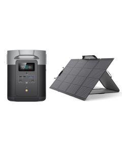 EcoFlow DELTA MAX  2000 Portable Power Station (2400W,2016Wh) + Ecoflow Solar Panel - 220W
