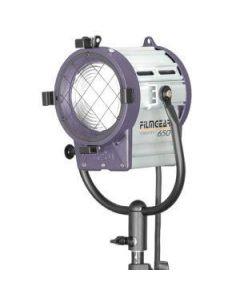FilmGear 650W Tungsten Fresnel Lamphead with Barndoors (L00650TJ)