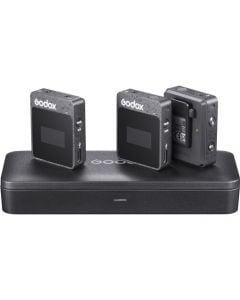Godox MoveLink II M2 Dual 2.4GHz Wireless Microphone System for Cameras