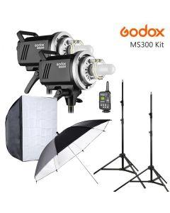 Godox MS300 Studio 2 Head Flash Kit
