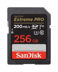 SanDisk SDXC Card Extreme Pro - 256GB, 200MB/s, V30, UHS-I, U3 for 4K Video