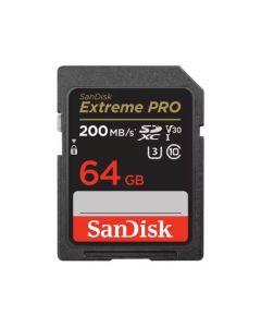 SanDisk SDXC Card Extreme Pro - 64GB, 200MB/s, V30, UHS-I, U3 for 4K Video