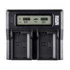 Newell DC-LCD two-channel charger for Canon LP-E6 batteries