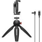Sennheiser XS LAV USB-C Mobile Kit with Mic, Manfrotto Pixi Stand, Clamp with Cold-Shoe and Pouch