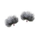 Rycote Grey Lavalier Windjammer – pair