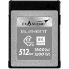 Exascend Element CFexpress  Type B Card 512GB/ Read: 1800 MB/s, Write: 1200 MB/s