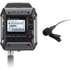 Zoom F1 Field Recorder with Lavalier Microphone