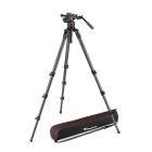 Manfrotto Nitrotech 612 video head, CF Tall Single Legs Tripod