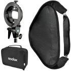 Godox Speedlite Bracket kit with softbox 60X60 cm (bowen mount ) for V1