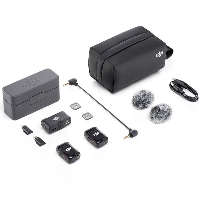 DJI Mic 2 Wireless Microphone Kit - (2 TX + 1 RX + Charging Case)
