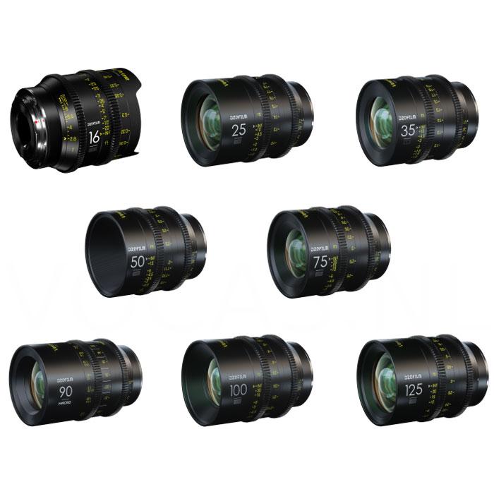 DZO Film Vespid 8-lens Kit PL Mount (16,25,35,50,75,100,125, 90mm Macro)