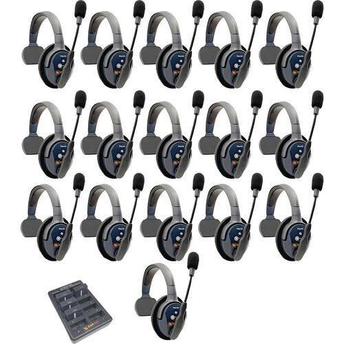 Eartec UltraLITE PRO16 ETP16S Full-Duplex Professional True Wireless Intercom System with 16 Single Headsets (2.4 GHz)