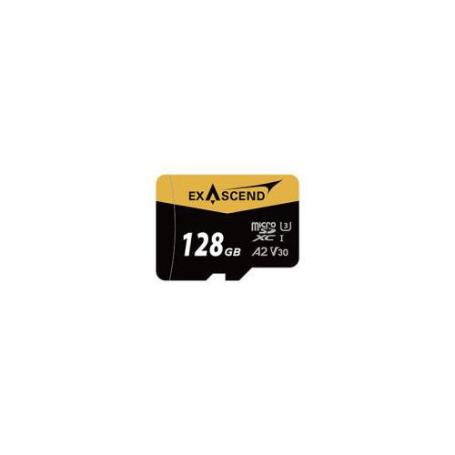 Exascend Catalyst  MicroSD Card with Adapter 128GB, UHS-I / V30 / U3 / Class 10, Read:175 MB/s, Write:150 MB/s