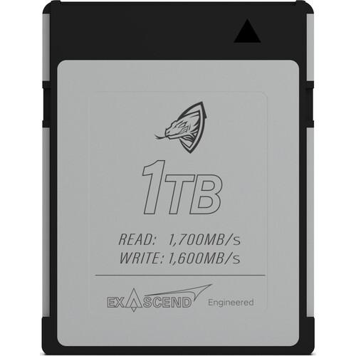 Exascend Archon CFexpress  Type B Card 1TB/ Read: 1700 MB/s, Write: 1600 MB/s (Red V-Raptor)