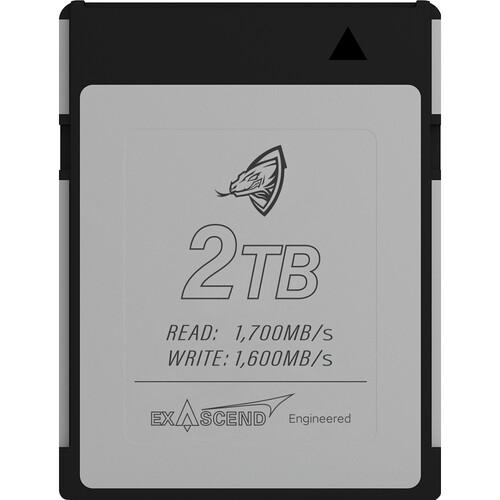 Exascend Archon Cfexpress Type B Card 2TB/ Read: 1700 MB/s, Write: 1600 MB/s (Red V-Raptor)