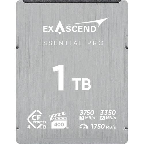 Exascend Essential Pro CFexpress TypeB Card 1TBGB/ Read: 3750 MB/s, Write: 3350 MB/s ,VPG-400