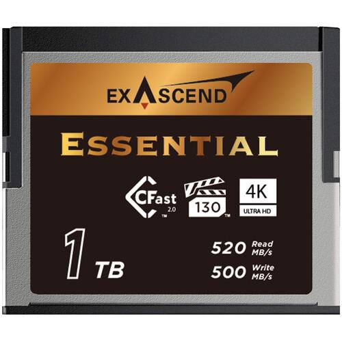 Exascend Essential CFast 2.0 Card,1TB / Read: 550 MB/s, Write: 530 MB/s