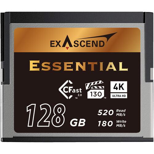 Exascend Essential CFast 2.0 Card, 128GB / Read: 550 MB/s, Write: 530 MB/s