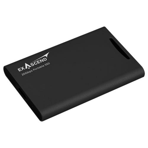 Exascend Element Portable SSD 4TB / Read:2000 MB/s, Write:2000 MB/s Black color